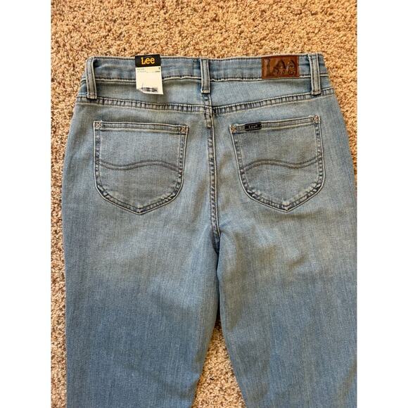 NWT - LEE faded Blue Jeans, size 8 TALL/LONG; straight leg - Picture 8 of 10